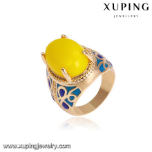 14758 Modeschmuck coole Ring Designs, 18 Karat Gold Farbe neue Goldring Modelle für Männer